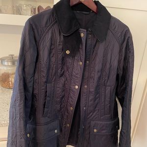 Barbour Women Navy Quilted Jacket Size 10